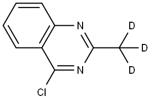 4-chloro-2-(methyl-d3)quinazoline Struktur