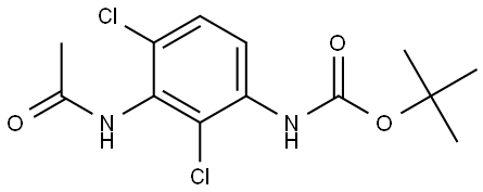 tert-butyl (3-acetamido-2,4-dichlorophenyl)carbamate Struktur