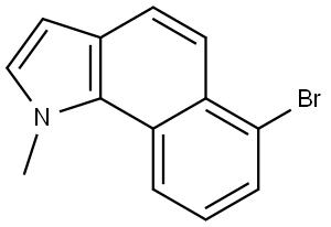 6-Bromo-1-methyl-1H-benz[g]indole Struktur