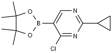 4-Chloro-2-(cyclopropyl)pyrimidine-5-boronic acid pinacol ester Struktur