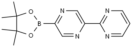 2-(5-(4,4,5,5-tetramethyl-1,3,2-dioxaborolan-2-yl)pyrazin-2-yl)pyrimidine Struktur