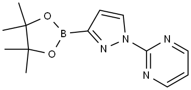 1-(PYRIMIDIN-2-YL)-1H-PYRAZOL-3-YLBORONIC ACID PINACOL ESTER Struktur