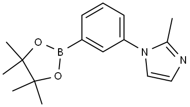 2-Methyl-1-[3-(4,4,5,5-tetramethyl-1,3,2-dioxaborolan-2-yl)phenyl]-1H-imidazole Struktur