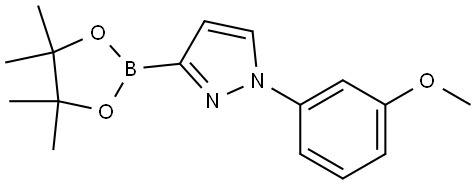 1-(3-Methoxyphenyl)-1H-pyrazole-3-boronic acid pinacol ester Struktur