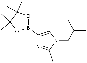 1-isobutyl-2-methyl-4-(4,4,5,5-tetramethyl-1,3,2-dioxaborolan-2-yl)-1H-imidazole Struktur