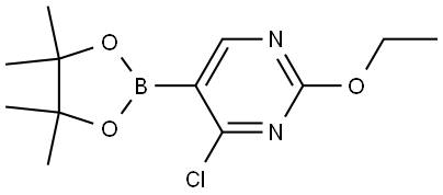 4-Chloro-2-(ethoxy)pyrimidine-5-boronic acid pinacol ester Struktur