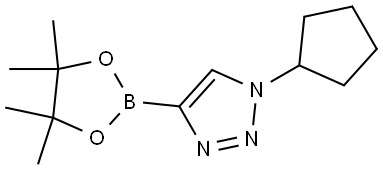 1-CYCLOPENTYL-4-(TETRAMETHYL-1,3,2-DIOXABOROLAN-2-YL)-1H-1,2,3-TRIAZOLE Struktur