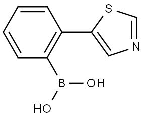 2-(Thiazol-5-yl)phenylboronic acid Struktur