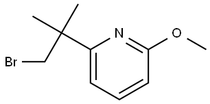 2-(2-Bromo-1,1-dimethylethyl)-6-methoxypyridine Struktur