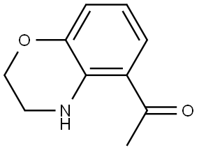 1-(3,4-Dihydro-2H-1,4-benzoxazin-5-yl)ethanone Struktur