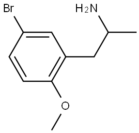 1-(5-bromo-2-methoxyphenyl)propan-2-amine Struktur