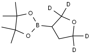 4,4,5,5-tetramethyl-2-(tetrahydrofuran-3-yl-2,2,5,5-d4)-1,3,2-dioxaborolane Struktur