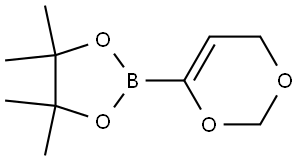 2-(4H-1,3-dioxin-6-yl)-4,4,5,5-tetramethyl-1,3,2-dioxaborolane Struktur