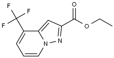 Ethyl 4-(trifluoromethyl)pyrazolo[1,5-a]pyridine-2-carboxylate Struktur