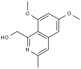 6,8-Dimethoxy-3-methyl-1-isoquinolinemethanol Struktur