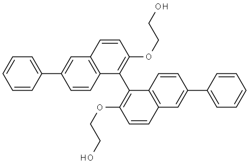 Ethanol, 2,2'-[(6,6'-diphenyl[1,1'-binaphthalene]-2,2-diyl)bis(oxy)]bis- Struktur