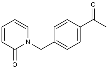 1-(4-acetylbenzyl)pyridin-2(1H)-one Struktur