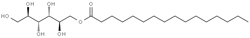 D-Mannitol 1-hexadecanoate Struktur