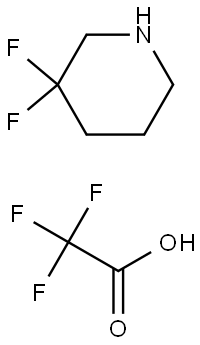 3,3-difluoropiperidine 2,2,2-trifluoroacetate Struktur