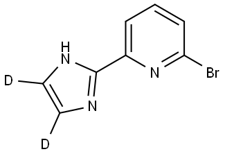 2-bromo-6-(1H-imidazol-2-yl-4,5-d2)pyridine Struktur