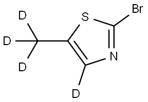 2-bromo-5-(methyl-d3)thiazole-4-d Struktur