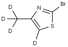 2-bromo-4-(methyl-d3)thiazole-5-d Struktur