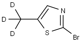 2-bromo-5-(methyl-d3)thiazole Struktur