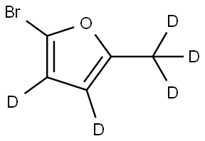 2-bromo-5-(methyl-d3)furan-3,4-d2 Struktur