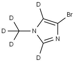 4-bromo-1-(methyl-d3)-1H-imidazole-2,5-d2 Struktur