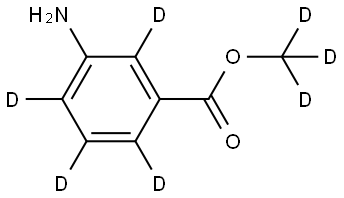 methyl-d3 3-aminobenzoate-2,4,5,6-d4 Struktur