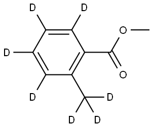 methyl 2-(methyl-d3)benzoate-d4 Struktur