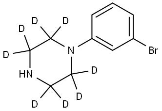 1-(3-bromophenyl)piperazine-2,2,3,3,5,5,6,6-d8 Struktur