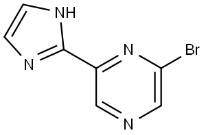 2-bromo-6-(1H-imidazol-2-yl)pyrazine Struktur