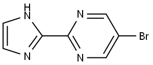 5-bromo-2-(1H-imidazol-2-yl)pyrimidine Struktur