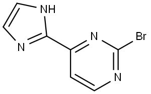 2-bromo-4-(1H-imidazol-2-yl)pyrimidine Struktur