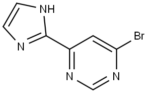 4-bromo-6-(1H-imidazol-2-yl)pyrimidine Struktur