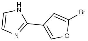 2-(5-bromofuran-3-yl)-1H-imidazole Struktur