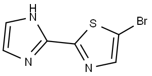 5-bromo-2-(1H-imidazol-2-yl)thiazole Struktur