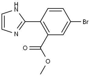 methyl 5-bromo-2-(1H-imidazol-2-yl)benzoate Struktur