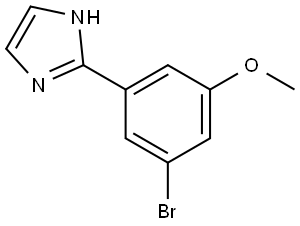 2-(3-bromo-5-methoxyphenyl)-1H-imidazole Struktur