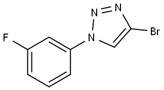 4-bromo-1-(3-fluorophenyl)-1H-1,2,3-triazole Struktur