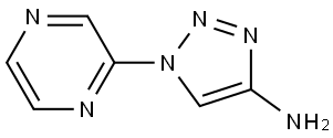 1-(pyrazin-2-yl)-1H-1,2,3-triazol-4-amine Struktur