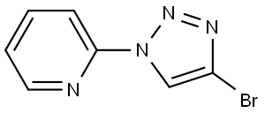 2-(4-bromo-1H-1,2,3-triazol-1-yl)pyridine Struktur