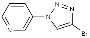 3-(4-bromo-1H-1,2,3-triazol-1-yl)pyridine Struktur