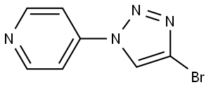 4-(4-bromo-1H-1,2,3-triazol-1-yl)pyridine Struktur