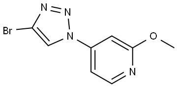 4-(4-bromo-1H-1,2,3-triazol-1-yl)-2-methoxypyridine Struktur