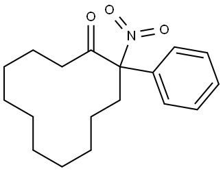 2-nitro-2-phenylcyclododecan-1-one Struktur