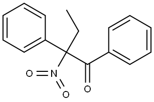 2-nitro-1,2-diphenylbutan-1-one Struktur