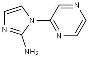 2-(2-bromo-1H-imidazol-1-yl)pyrazine Struktur