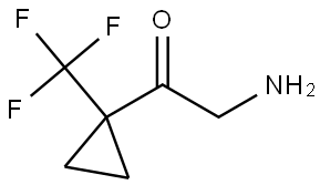 2-amino-1-(1-(trifluoromethyl)cyclopropyl)ethan-1-one Struktur